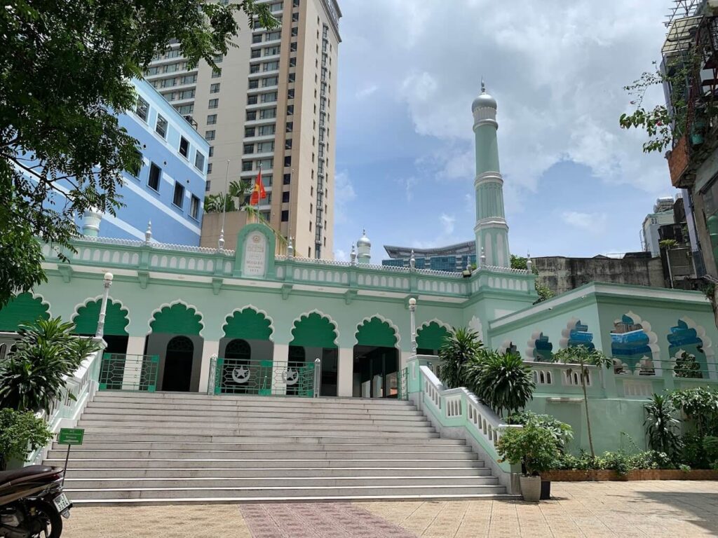 Saigon Central Mosque on Dong Du Street, a short walk from the shopping streets of central Saigon