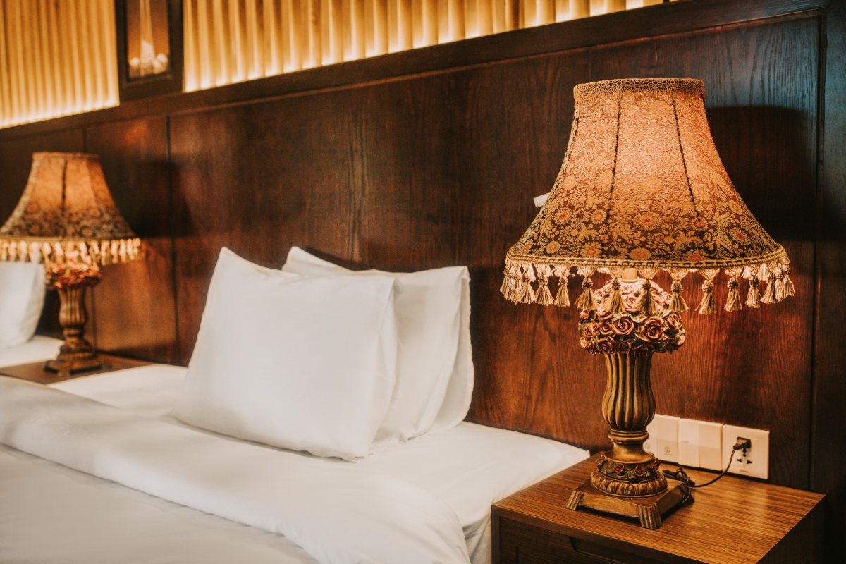 Bedroom of the Bungalow VIP at Hoang Ngoc Beach Resort