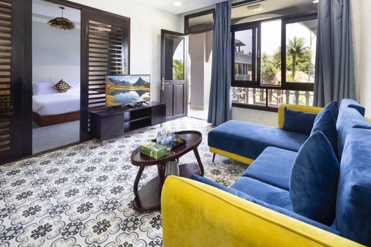 Living area of the Family Two Bedrooms room at Le Viva Resort Mui Ne
