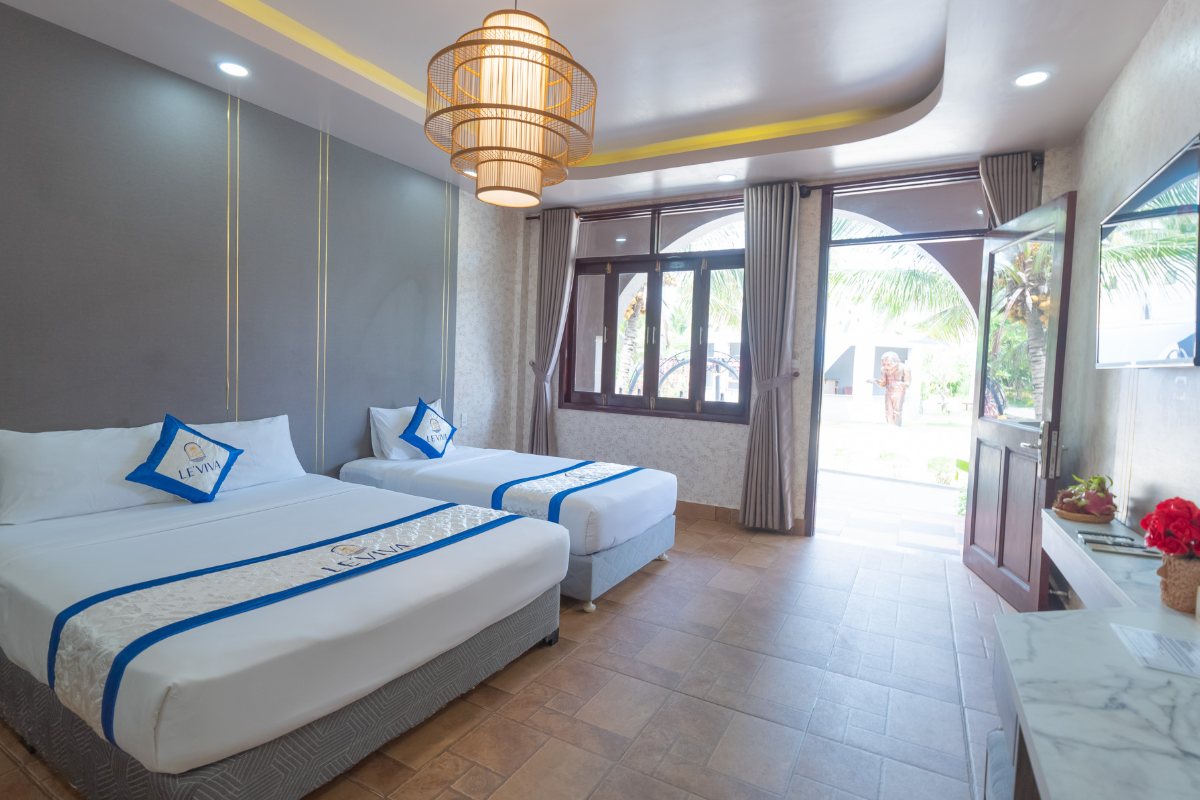 Deluxe Garden View Triple room at Le Viva Resort Mui Ne
