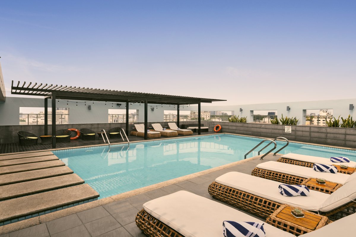 Rooftop pool at Liberty Central Saigon Centre
