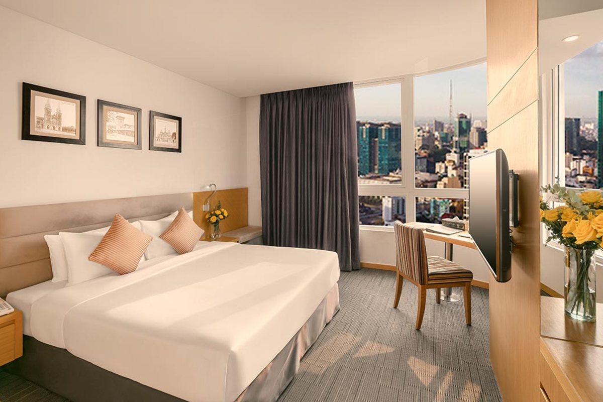 Signature Deluxe room interior at Liberty Central Saigon Centre