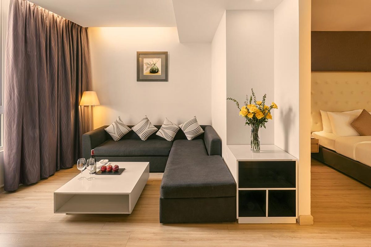 Suite living room at Liberty Central Saigon Centre