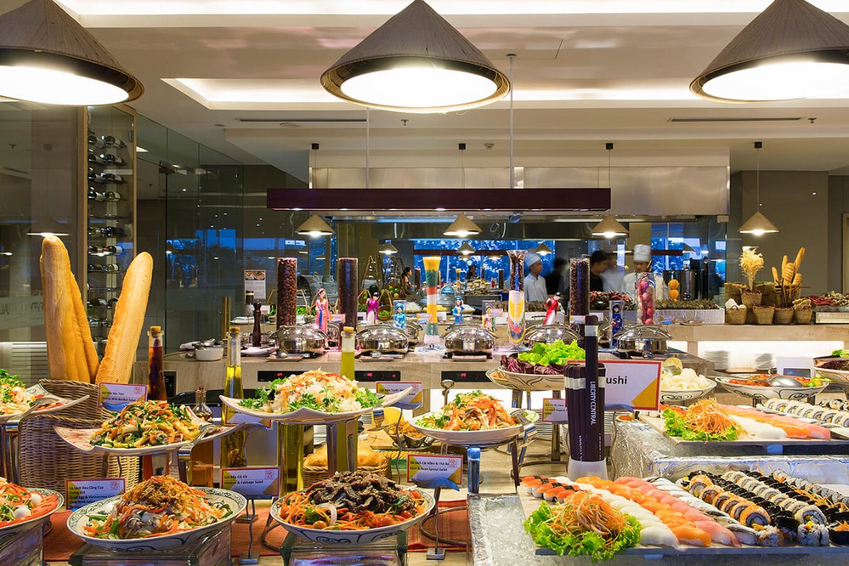 Breakfast buffet at Liberty Central Saigon Riverside