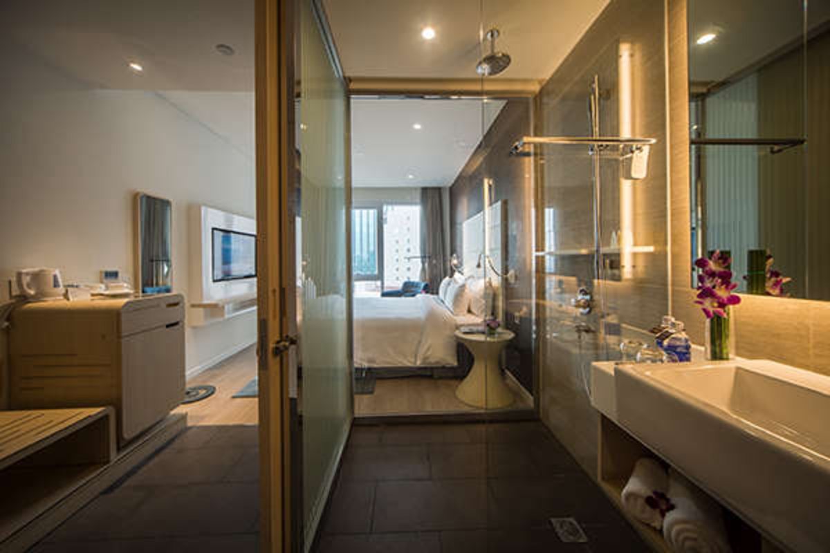 Signature River View room window at Liberty Central Saigon Riverside