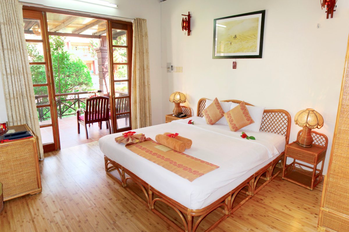 Bedroom in the Family Bungalow at Little Mui Ne Cottages