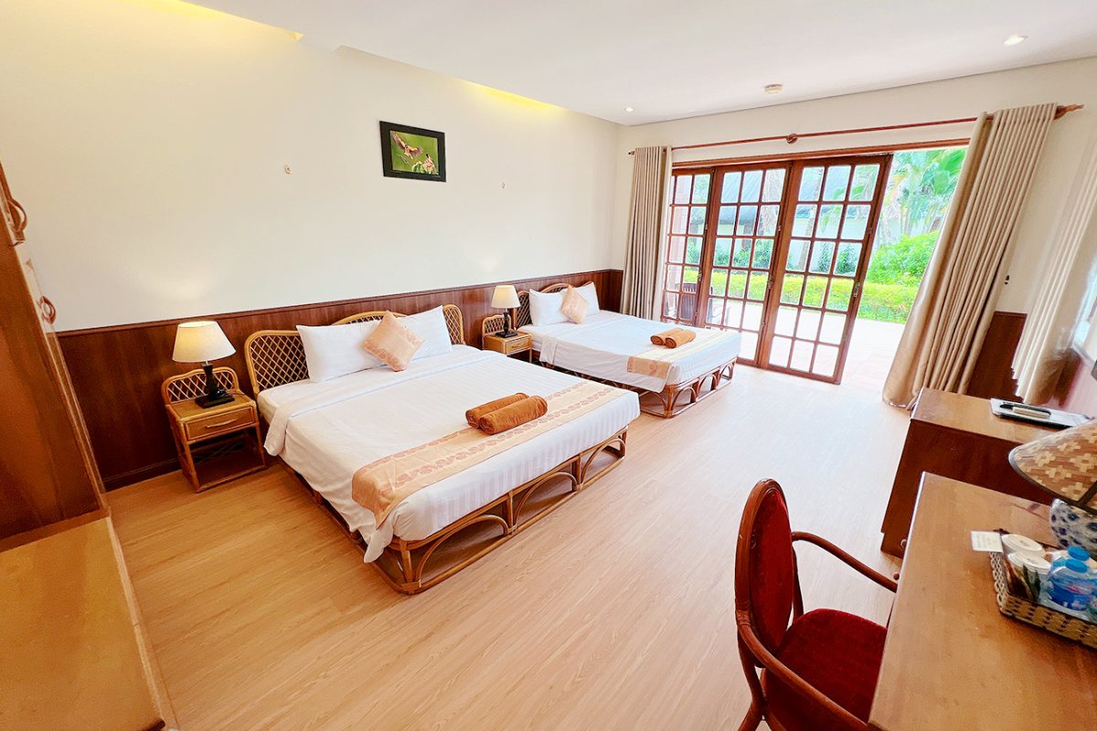 Garden View Two Queen room at Little Mui Ne Cottages