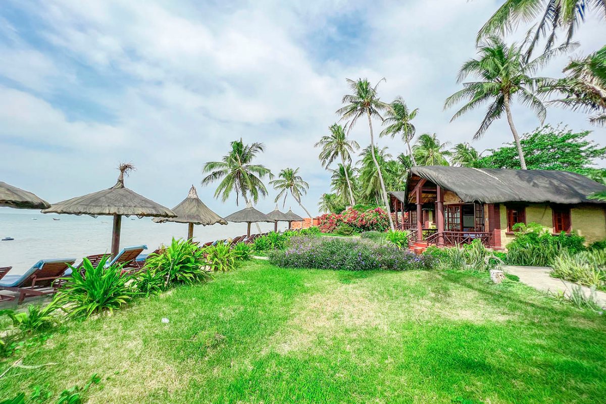 Tropical garden at Little Mui Ne Cottages