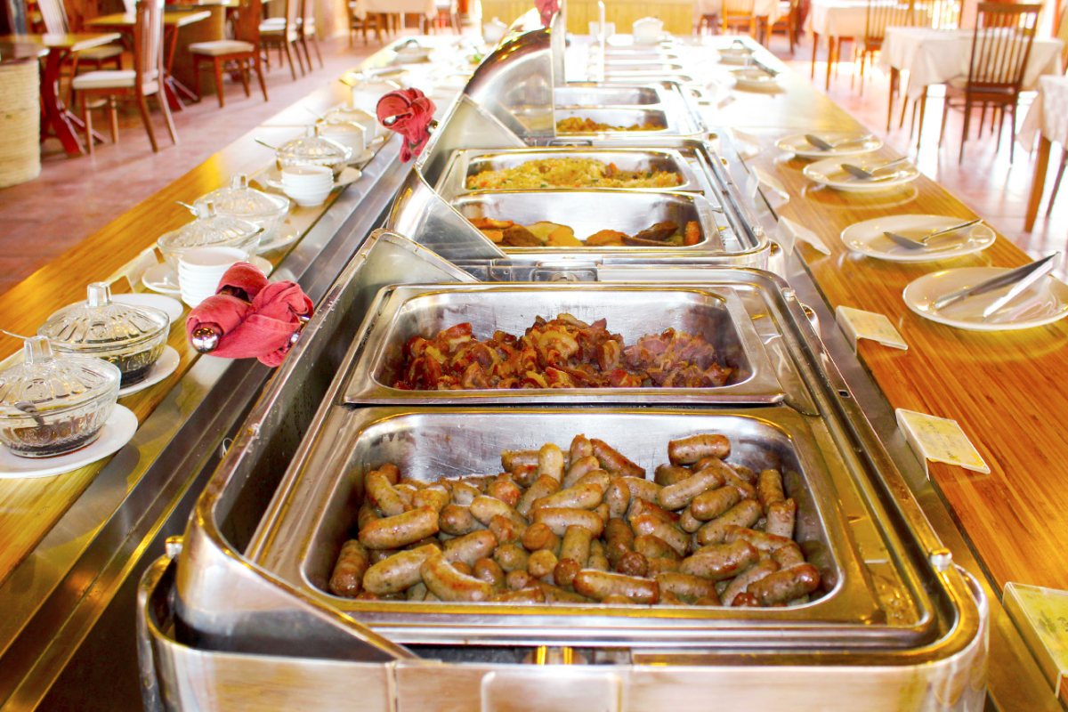 Breakfast buffet at Little Mui Ne Cottages