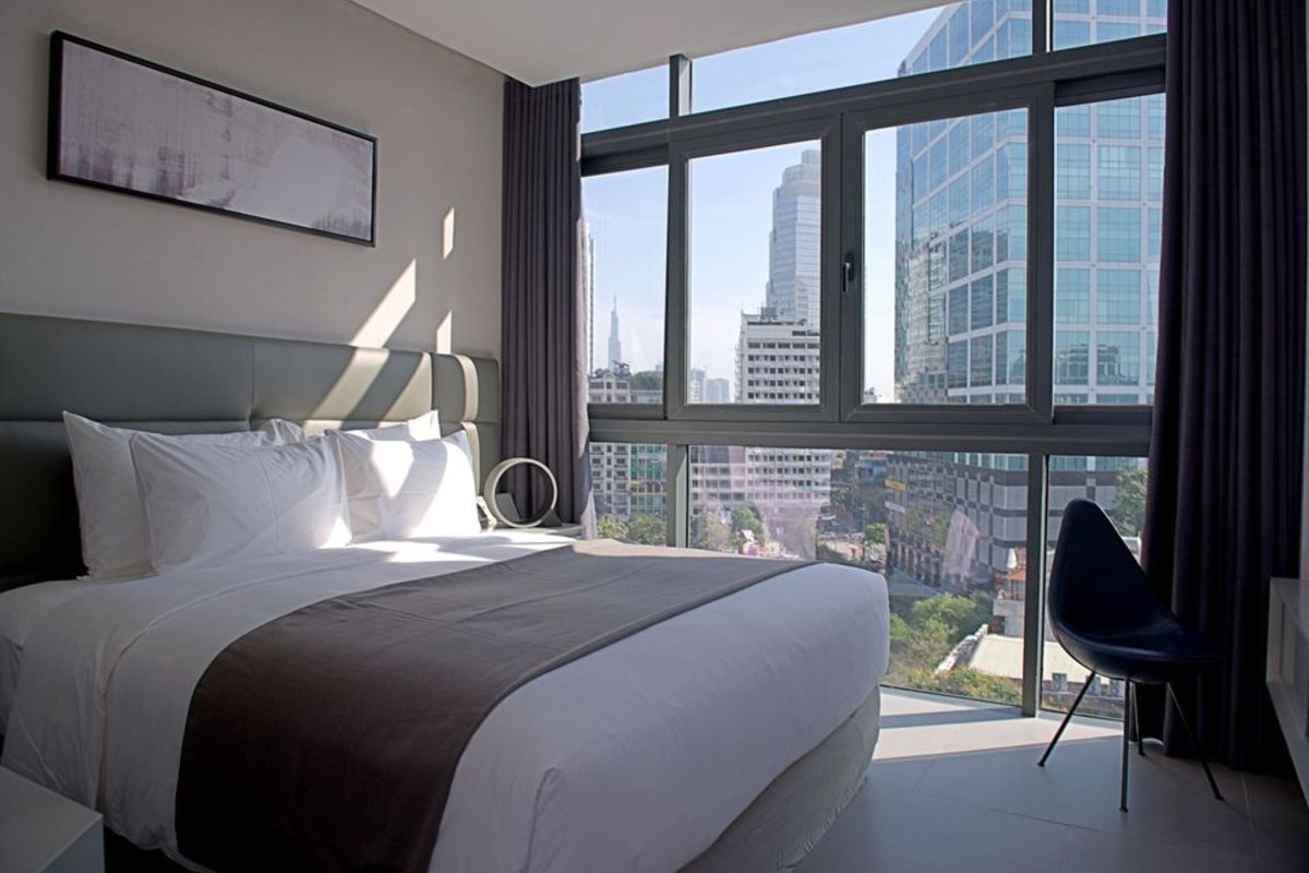 Second bedroom of the Chic Family Suite at M Hotel Saigon