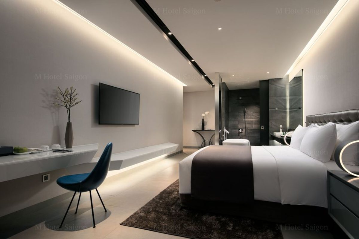 Culture View Suite bedroom at M Hotel Saigon