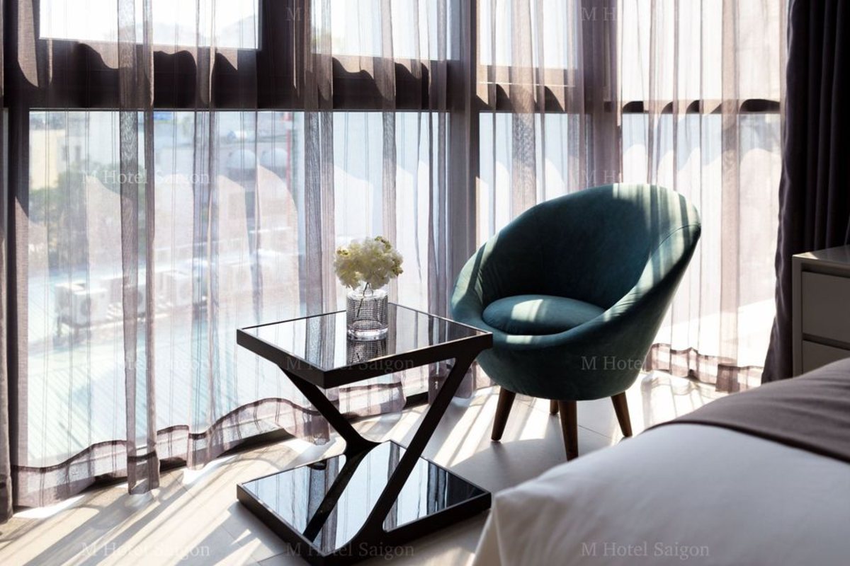 Window seat in the Junior Contemporary Suite at M Hotel Saigon