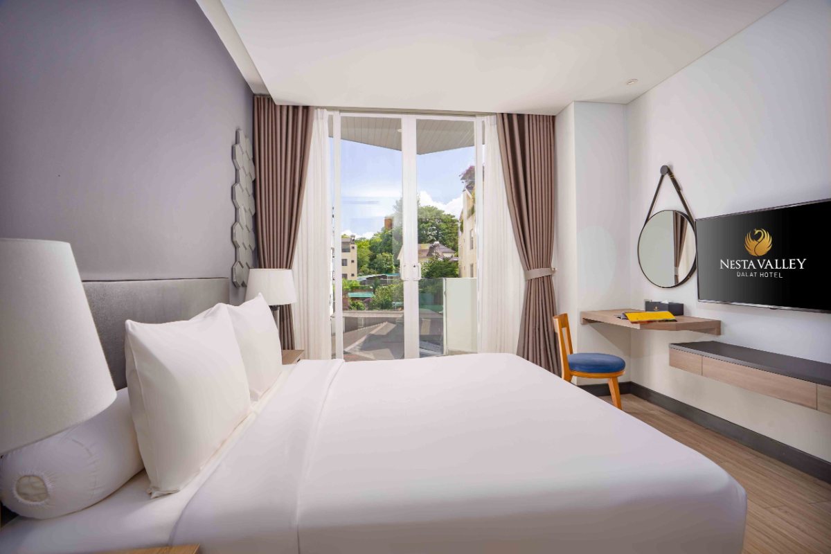 Bedroom of the Family Suite at Nesta Valley Dalat
