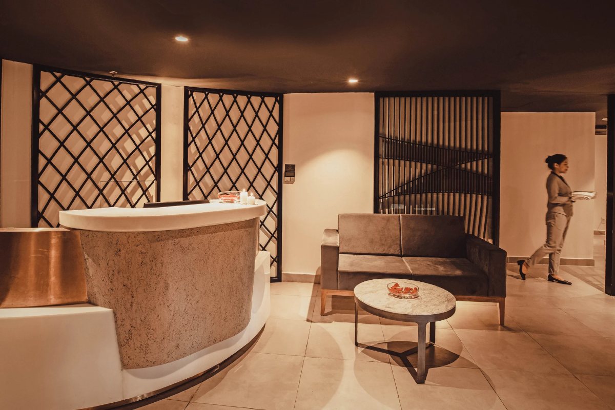 Spa reception at Nesta Valley Dalat
