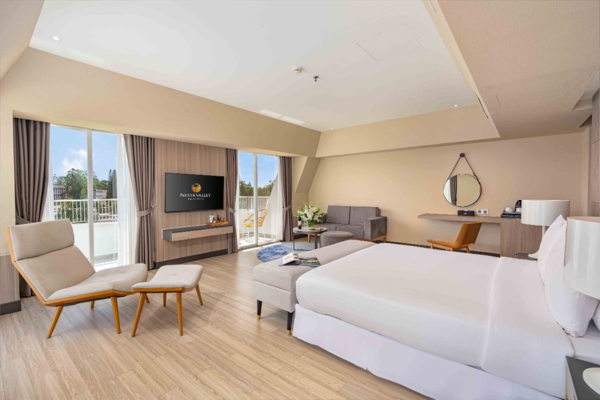 Valley Suite interior at Nesta Valley Dalat
