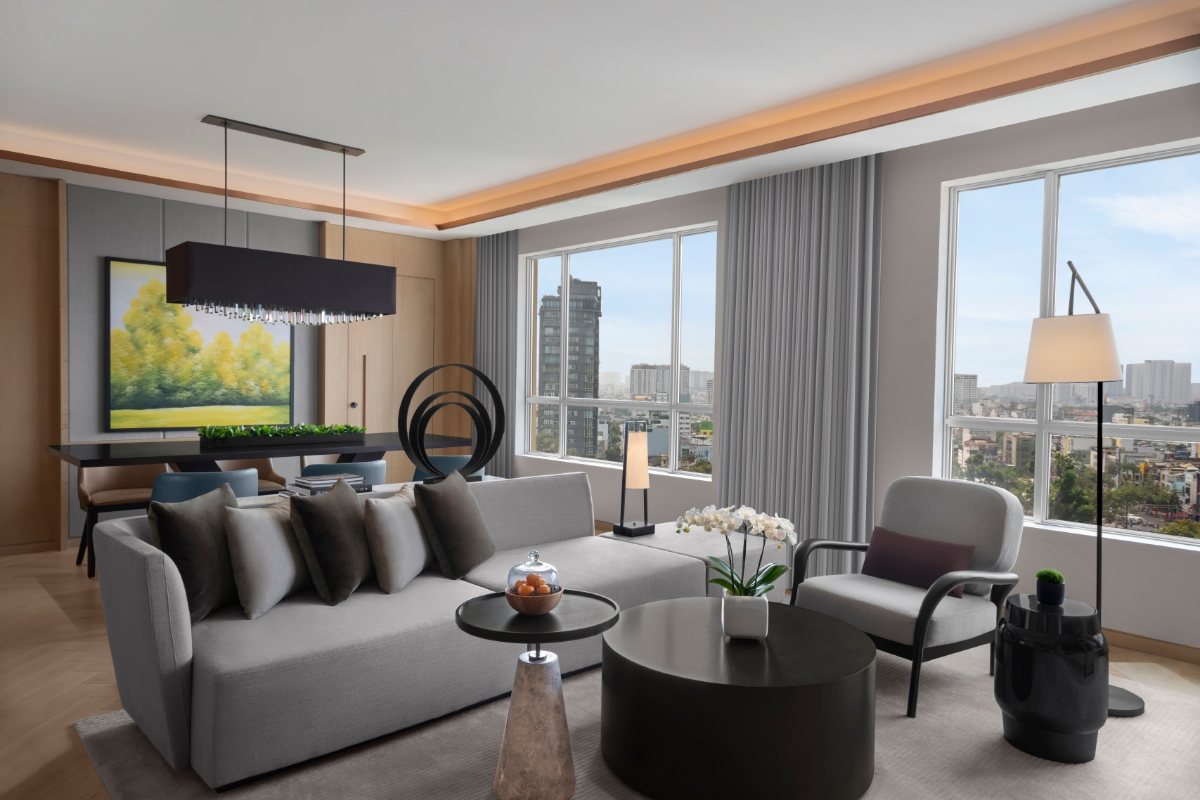 Director Suite living room at New World Saigon Hotel