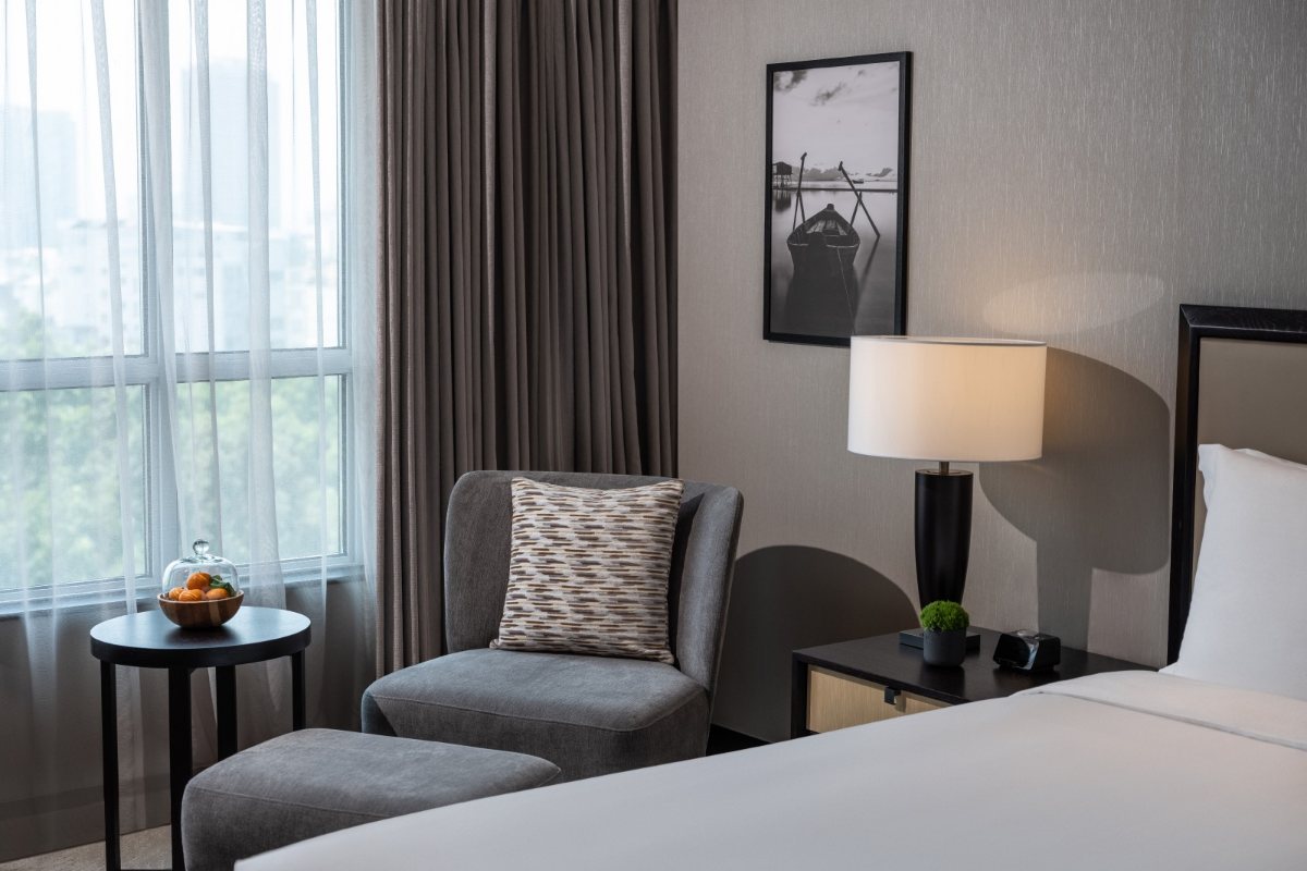 Premier room sitting area at New World Saigon Hotel
