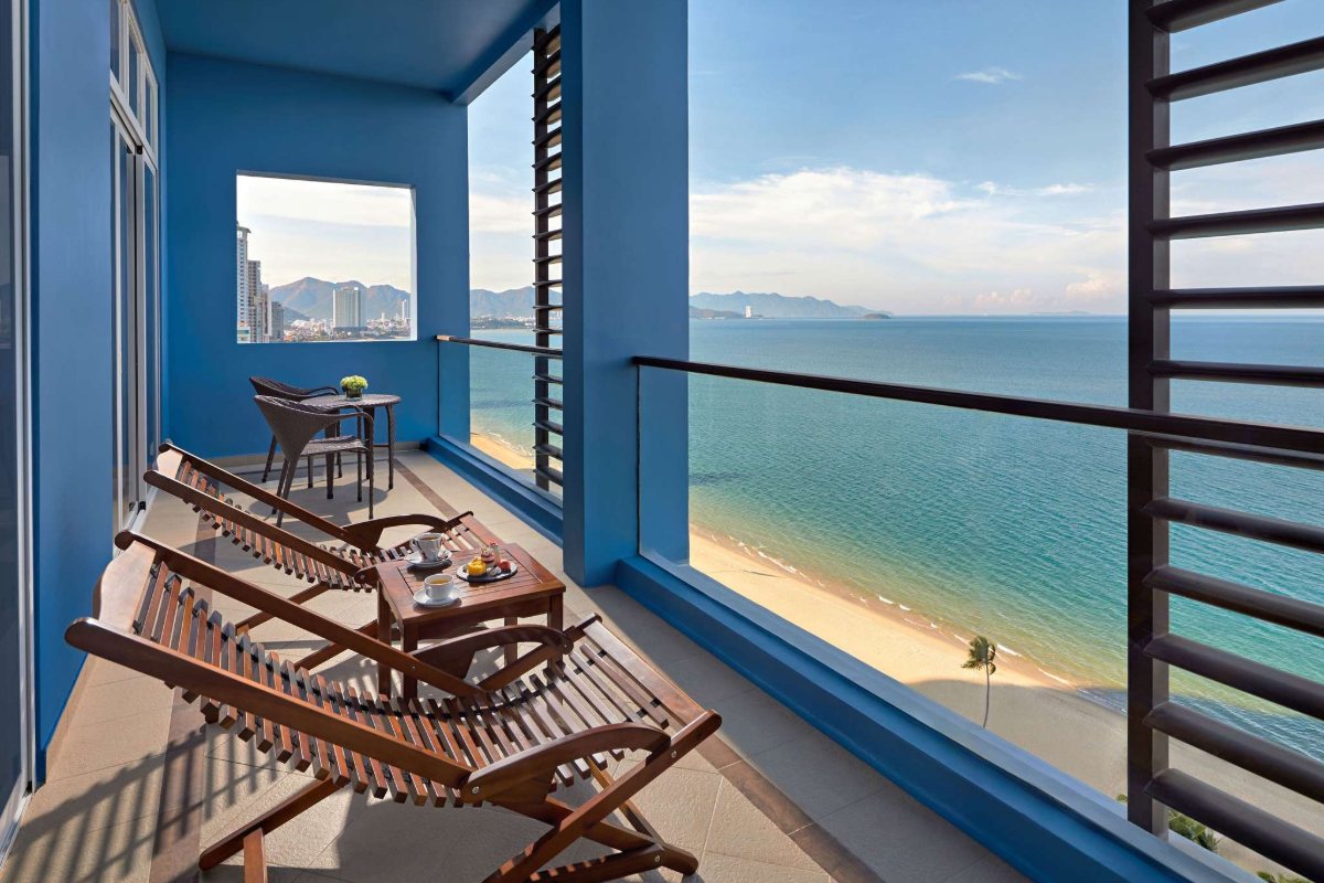 Balcony with a view of Nha Trang Bay at Novotel Nha Trang
