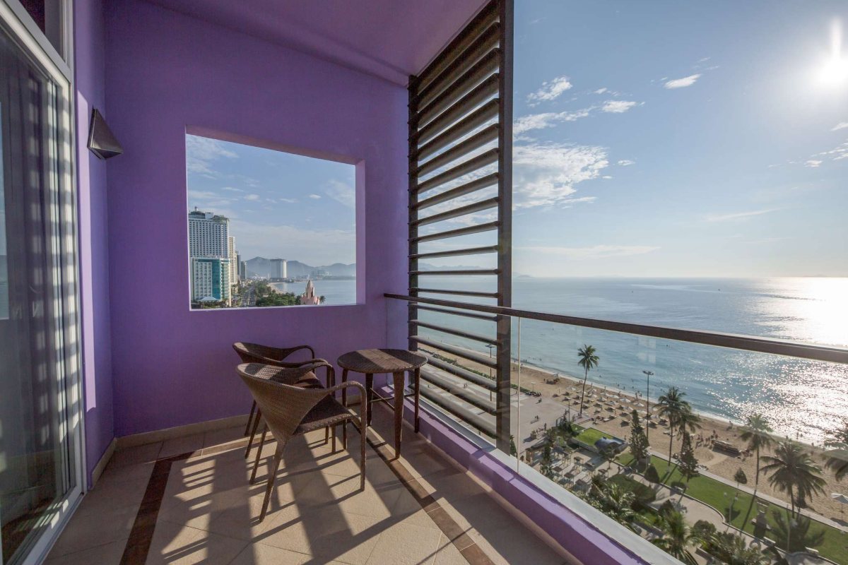Room with balcony and bay view at Novotel Nha Trang