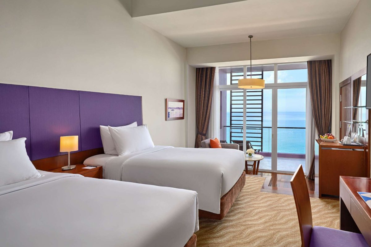 Superior Twin room with ocean view at Novotel Nha Trang