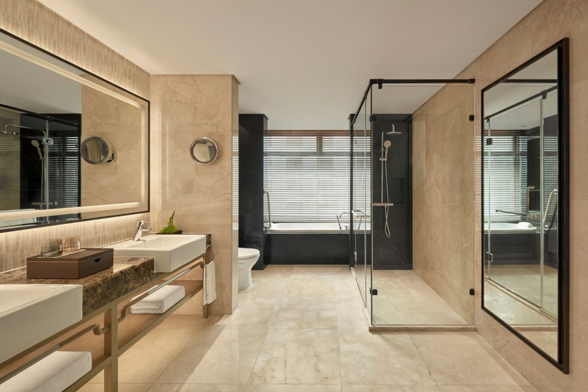 Premier Suite bathroom at Sheraton Saigon Grand Opera Hotel