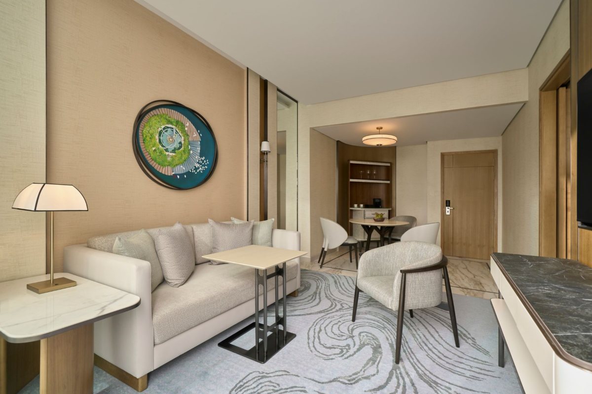 Suite living room at Sheraton Saigon Grand Opera Hotel