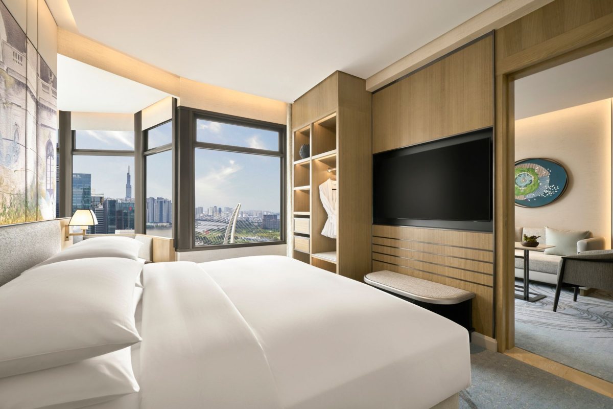 Suite with river view at Sheraton Saigon Grand Opera Hotel