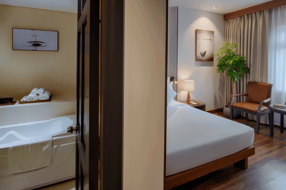 Premier Deluxe room interior at Silverland Min Hotel