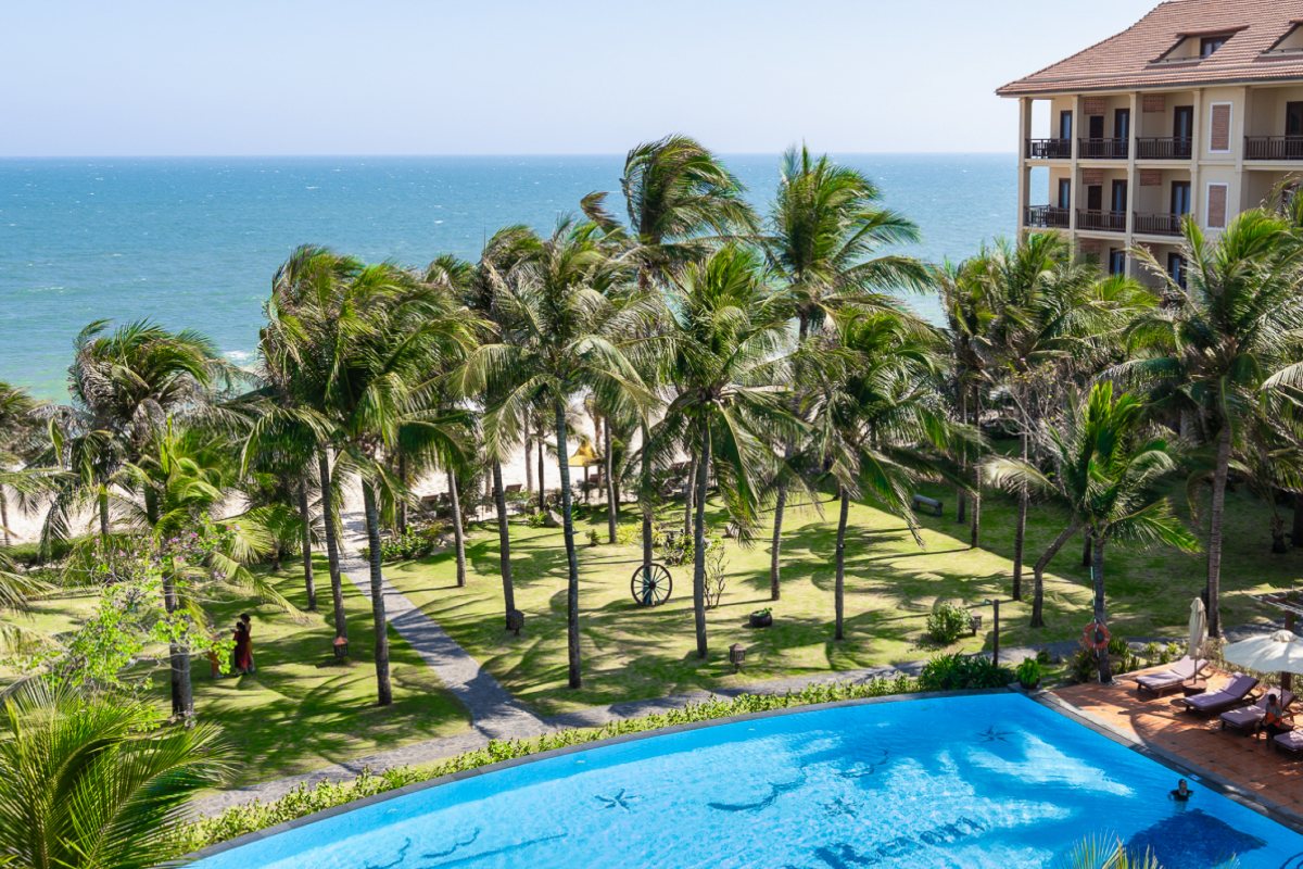 Sunny Beach Resort & Spa Pool and garden at Sunny Beach Resort & Spa from above